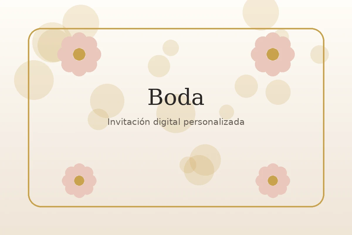 Vista editorial para invitación digital
