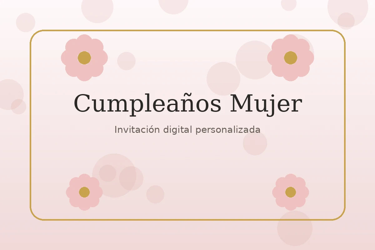 Invitación digital para cumpleaños