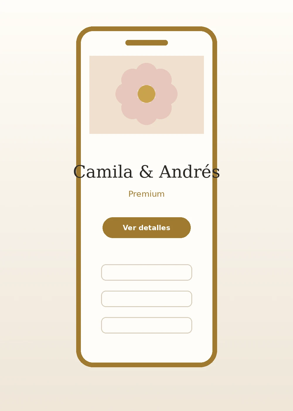 Mockup de invitación digital premium